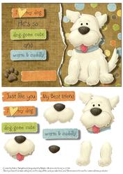 I Love My Dog He's So Dog-gone Cute Card Front