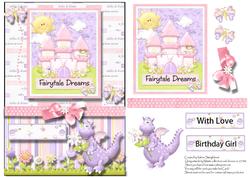 Fairytale Dreams with Love Birthday Card Front