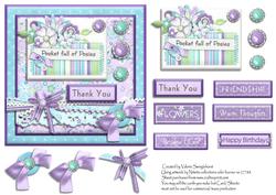 Pocket Full of Posies 6 Various Sentiments Card Front