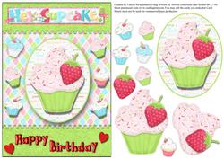 Hey Cupcake Happy Birthday Card Front