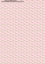 Pink Multi Rosebuds Backing Paper