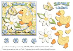 Happy Birthday Chick! Cute Card Front