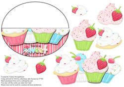 You're So Sweet Cupcake No Hole Over the Edge Wobble Card