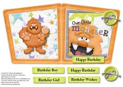 Our Little Monster Cut & Fold Quick Card