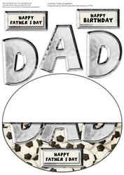 Dad Birthday/father's Day No Hole Over the Edge Wobble Card