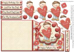 Oh So Huggable Fathers Day or Various Sentiments