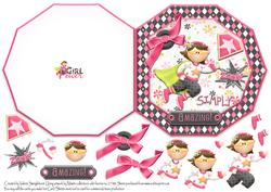 Girl Power Simply Amazing! Octogon Shaped Quick Card