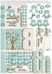 Have a Hoot on Your Birthday 18th Number Book