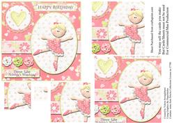 Dance Like Nobody's Watching Birthday Pyramid Card Front