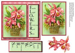 Friends Light Our Way Vintage Flowers Square Card Front