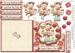 Sent with Love Father's Day Card + Various Sentiments