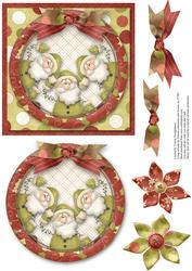 A Trio of Santa's Quick Card Front