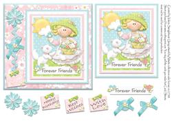 Forever Friends Birthday Card Front with Various Sentiments