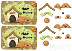 Welcome New Home Dog Toppers 2 to a Sheet