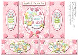 The House That Love Built Home Sweet Home Gatefold Card
