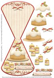 Christmas Pudd a Season Filled with Sweetness Wobble Card