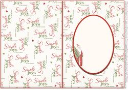 Season's Greetings Christmas Card Insert