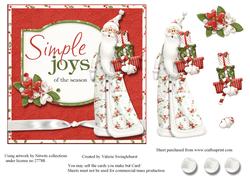Santa with Presents Joys of the Season Card Front