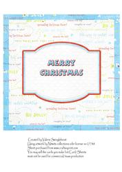 Insert for Candy Cane Elf Spread the Cheer 8x8 Card Front