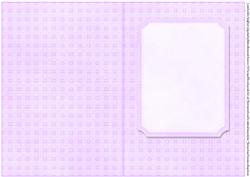 Insert to Match Purple Flowers Various Sentiments Card Front