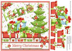 Hohoho Merry Christmas Presents 8x8 Card Front