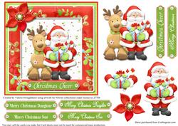 Santa & Reindeer Christmas Cheer for Son or Daughter