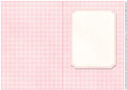 Insert to Match Pink Flowers Various Sentiments Card Front