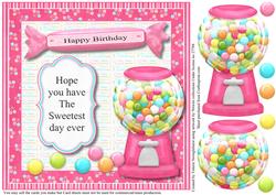 Hope You Have the Sweetest Day Ever 8x8 Card Front