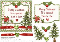 Merry Christmas to a Special Son in Law Card Front