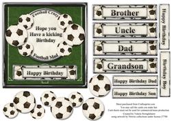 Football Crazy Football Mad Various Sentiments Card Front
