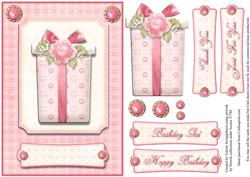 A Present Just for You Card Front Pink