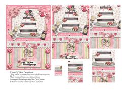 On Your Wedding Day Cake Pyramid C6 Card Front