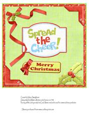Insert for Spreading the Cheer 8x8 Card Front