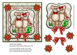 Merry Christmas from the Three Bears Card Front