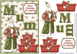 To a Special Mum Christmas Card Front A5