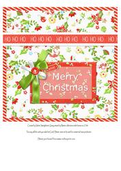 Insert for Santa Making Spirits Bright 8x8 Card Front