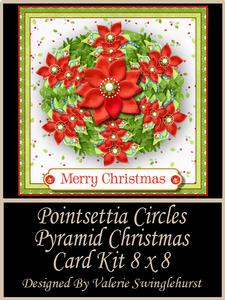 Pointsettia Pyramid (stacker) Christmas Card Kit