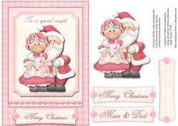 To a Special Couple Merry Christmas Mum & Dad