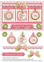 Celebrate the Season with Mr & Mrs Santa Framed in a Bauble