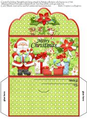 Santa with Gifts Hohoho Christmas Money Wallet