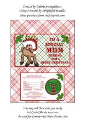 To a Special Mum Merry Christmas Chocolate Bar Wrapper
