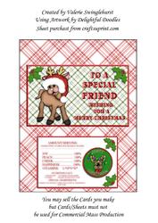To a Special Friend Merry Christmas Chocolate Bar Wrapper