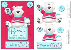You're So Cool Polar Bear Christmas Card Front
