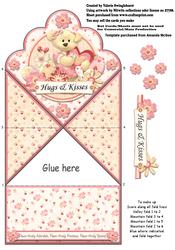 Hugs & Kisses Paws-itively Adorable Diamond Top Folded Card