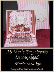 Mother's Day Treats Decoupaged Easel Card Kit