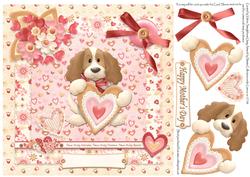 Happy Mother's Day Paws-itively Special 8x8 Card Front Pink