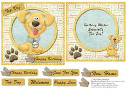 Top Dog Card + Insert + 6 Various Sentiments