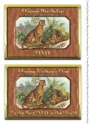 Leopard with Cubs Birthday & Fathers Day 2 on a Sheet