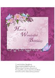 Insert to Match Birthday Wishes Just for You Mother Etc