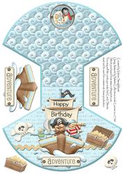 Pirate Happy Birthday Adventure Rocker/wobble Card